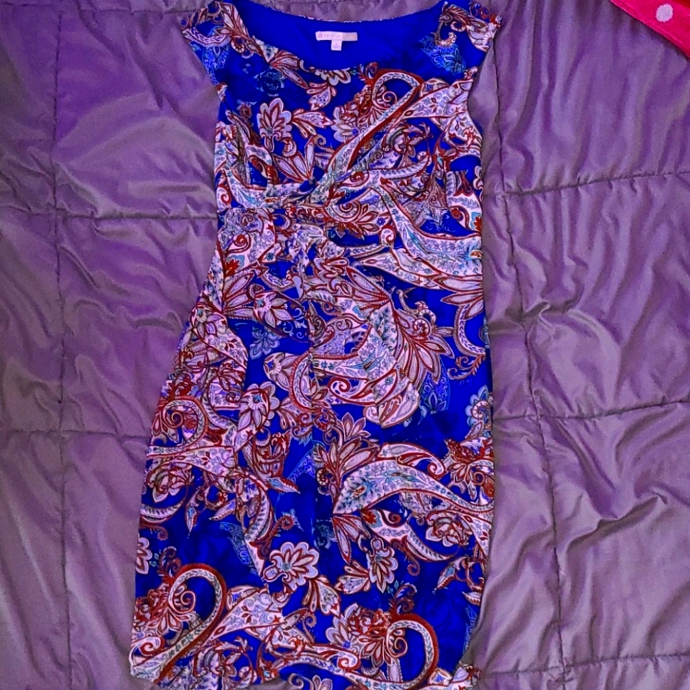 Blue Pattern Dress